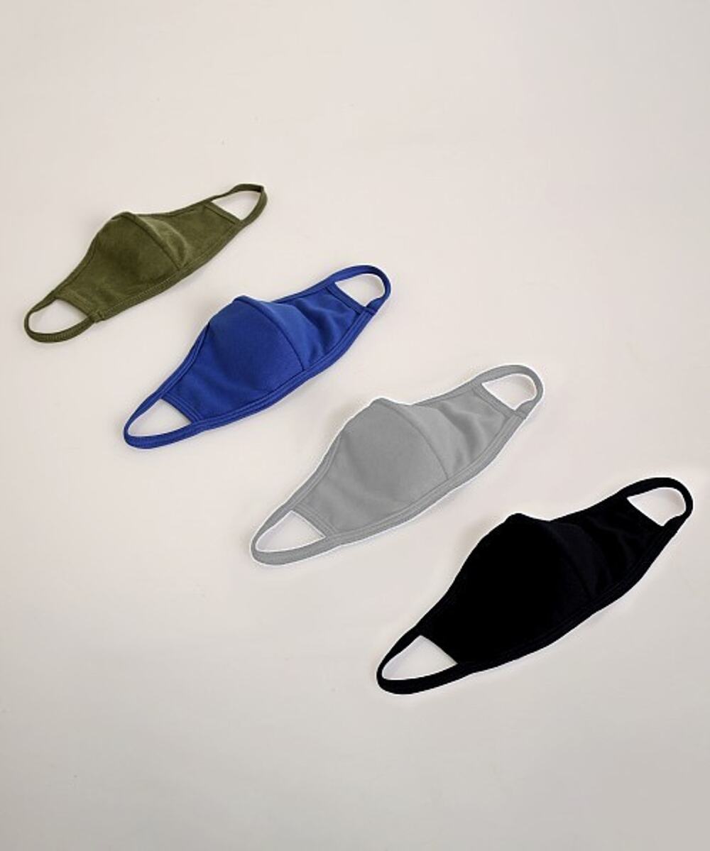 NEW Los Angeles Sporting Club 6PC Stretch Cotton Face Mask Blue Grey Black Green